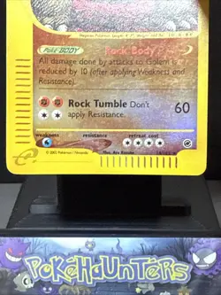 Pokemon Card Golem 14/165 Reverse Holo Rare Expedition Base Set LP - Image 3