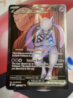 Team Rocket’s Mewtwo ex 213/182 - Destined Rivals - Pokemon Card - Image 1