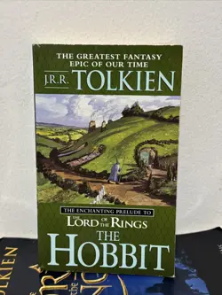 Lord of the Rings Trilogy One Volume Edition And The Hobbit Paperback Book Lot 2 9780618129027 - Image 2