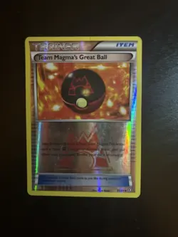 Pokemon TCG Team Magma's Great Ball Reverse Holo Card 31/34 Double Crisis HP - Image 1