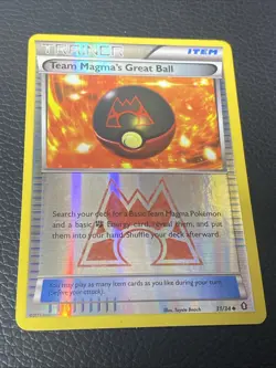 Pokemon TCG Team Magma's Great Ball Reverse Holo Card 31/34 Double Crisis - Image 1