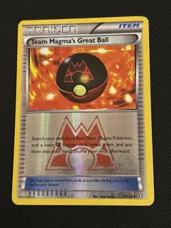Pokemon TCG Team Magma's Great Ball Reverse Holo Card 31/34 Double Crisis - Image 1