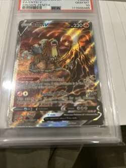 Pokemon TCG Crown Zenith: Entei V Galarian Gallery GG36/GG70 PSA 10 Gem Mint - Image 1