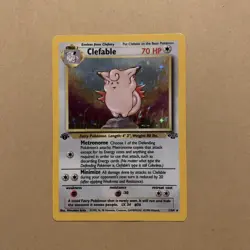 1st Edition Clefable 1/64 Jungle Holo Rare Pokemon Card - Excellent/NM - Image 1