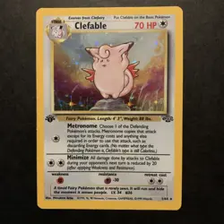 1st Edition Clefable 1/64 Jungle Holo Rare Pokemon Card - Excellent/NM - Image 2