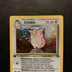 1st Edition Clefable 1/64 Jungle Holo Rare Pokemon Card - Excellent/NM - Image 3