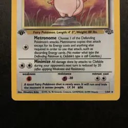 1st Edition Clefable 1/64 Jungle Holo Rare Pokemon Card - Excellent/NM - Image 4
