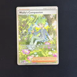 Wally's Compassion MEG EN 186/132 SIR Me01: Mega Evolution Pokemon TCG NM - Image 1
