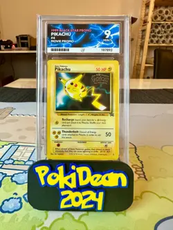 Pikachu Black Star Promo #4 Movie Promo 1999 ACE 9 Mint Pokemon Card - Image 1