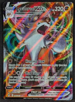 Lycanroc Vmax 2021 Evolving Skies Full Art Ultra Rare Pokemon Card 092/203 (NM) - Image 1