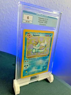 EGS Holo, Aquana, 2000 # 12 6 EX-NM German Graded Card PSA BGS - Image 1