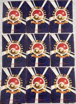 1999 Japanese Pokemon Squirtle VHS Deck Card Water & Fire 9 ENERGY Cards LOT - Image 2