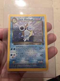 Pokemon Dark Charizard & Dark Blastoise Team Rocket Holo Cards 4/82 3/82 2000 - Image 4