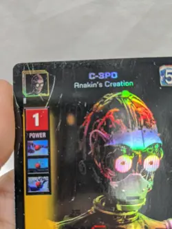 Star Wars Young Jedi CCG Foil C-3PO Trading Card Darth Maul F5 - Image 2