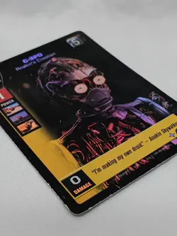 Star Wars Young Jedi CCG Foil C-3PO Trading Card Darth Maul F5 - Image 5