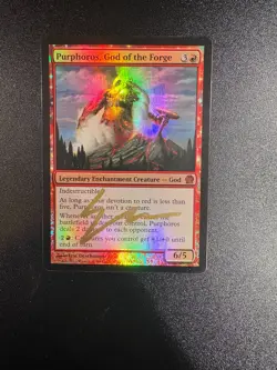 Purphoros, God of the Forge Theros Foil Eric Deschamps Signature - Image 1