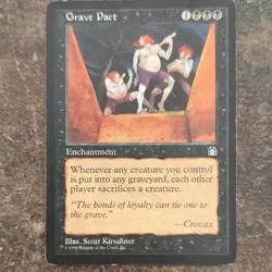 Mtg - Grave Pact - Regular Black Enchantment - 1998 English Scott Kirschner - Image 1