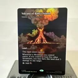 Volcano of Roku's Island - Valakut, the Molten Pinnacle (Borderless) Foil - Image 1