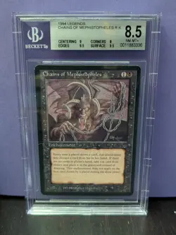 Chains of Mephistopheles * LEGENDS * BGS 8.5 NM-MT+ * Magic the Gathering MtG - Image 1