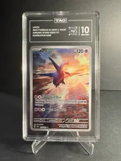 2024 POKEMON SV SURGING SPARKS - SSP EN #203/191 LATIOS ILLUSTRATION RARE TAG 10 - Image 1