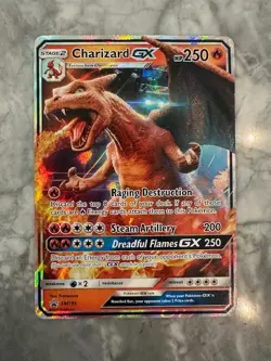 Pokemon TCG: Charizard GX SM195 Sun & Moon Black Star Promo Card - Image 1