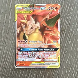 The Pokemon Company Charizard & Braixen GX 22/236 Sm-Cosmic Eclipse Holo TAG TE. - Image 1