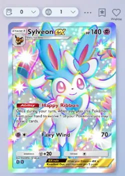 Pokemon TCG Pocket - Sylveon EX Shiny ⭐⭐ Fantastical Parade - English - Image 1
