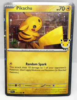 2026 Pokemon Pikachu Stamped Pokemon Day 30th Anniversary Promo Card 051/162 - Image 1