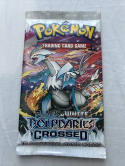 Pokemon Black and White Boundaries Crossed NEW SEALED Booster Pack White Kyurem - Image 1