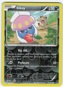 Inkay 41/108 Common Reverse Holo XY - Roaring Skies LP Pokemon - Image 1