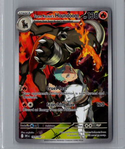 Team Rocket's Houndoom 191/182 Pokemon TCG Destined Rivals Illustration Rare NM - Image 1