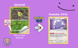 PEELABLE DITTO: Spinarak [Reverse Holo] NM - Pokemon GO - 006/078 - Yuka Morii - Image 2