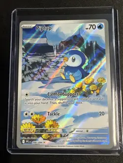 Pokemon - Piplup 098/094 Illustration Rare Full Art ME02 Phantasmal Flames NM - Image 1