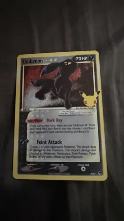Umbreon Gold Star 17/17 Pokemon Celebrations Holo Card - Image 2