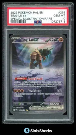 2023 POKEMON PALDEA EVOLVED #263/193 TING-LU EX SPECIAL ILLUSTRATION RARE PSA 10 - Image 1