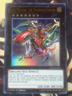 Yugioh: Gaia Dragon, The Thunder Charger - BLLR-EN065 - Ultra Rare - 1st Ed - NM - Image 1