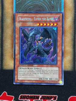 Yugioh Blacking - Elphin The Raven CT06-ENS01 Secret Rare Limited Edition MP - Image 1