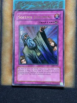 Yugioh Solemn Judgment MRD-127 Ultra Rare Original Print MP - Image 1