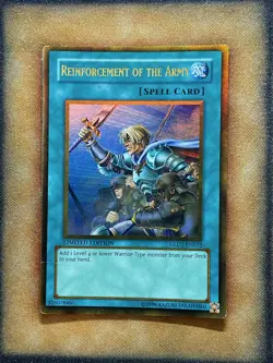 Yugioh Reinforcement Of The Army GLD1-EN032 Gold Rare Limited Edition MP - Image 1