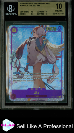 UTA SEC PAR 2023 ONE PIECE PARAMOUNT WAR OP02120 BGS 10 - Image 1
