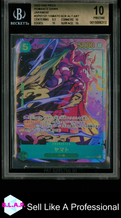 YAMATO SCR ALT ART 2022 ONE PIECE ROMANCE DAWN JAPANESE OP01121 BGS 10 - Image 1