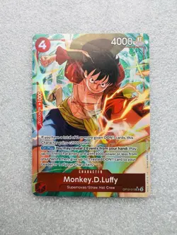 Namco One Piece CCG Monkey.D.Luffy OP12-015 Legacy Alt Art Super Rare Foil - Image 1
