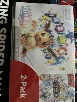 Pokemon TCG Prismatic Evolutions ETB with Booster Bundle Costco 2-Pack Sealed - Image 1