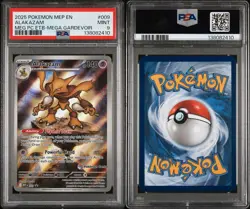 2025 POKEMON MEGA EVOLUTION POKEMON CENTER ETB PROMO #009 ALAKAZAM PSA 9 🔥 - Image 3