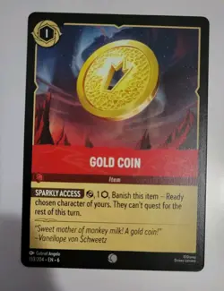 Disney Lorcana TCG - Azurite Sea: Gold Coin (133/204) - Near Mint - Image 1
