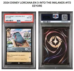 DISNEY 2024 LORCANA EN 3 EEYORE #172 PSA 8 POP 1 WINNIE THE POOH - Image 1