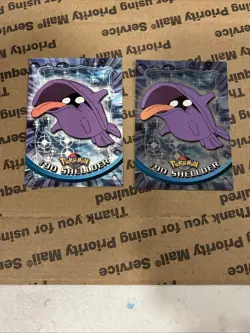 2000 Topps Pokemon TV Animation Edition Series 2 Shellder #90 Foil Blue Label - Image 1