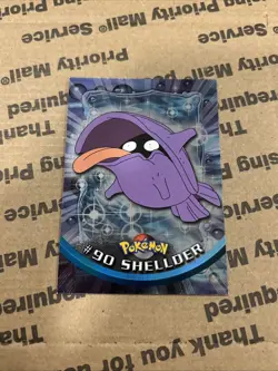 2000 Topps Pokemon TV Animation Edition Series 2 Shellder #90 Foil Blue Label - Image 2