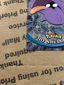 2000 Topps Pokemon TV Animation Edition Series 2 Shellder #90 Foil Blue Label - Image 4