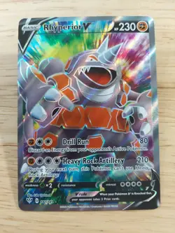 Rhyperior V 181/189 Darkness Ablaze NM Ultra Rare Full Art Pokemon Card - Image 1